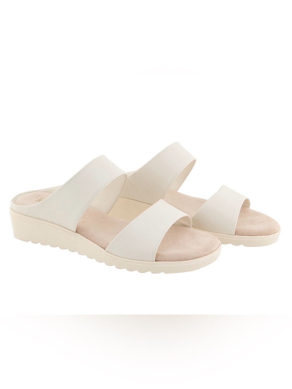 Kensie Endy Comfort Beige -Strap Slide Sandals Women’s US 9, EUR 39
